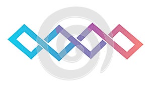 Interlocking Geometric Chains Abstract Pattern, vector design Generative AI