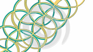 Interlocking Geometric Corner Pattern, vector design Generative AI