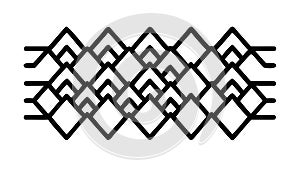 Interlocking Geometric Diamond Pattern, Abstract Repeating Design, vector design Generative AI