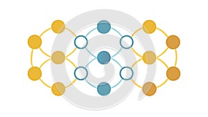 Interlocking Geometric Grid Pattern - Modern Abstract Design, vector design Generative AI