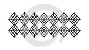 Interlocking Geometric Hexagon Pattern, Modern Abstract Design, vector design Generative AI