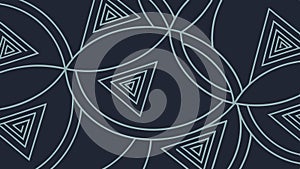 Interlocking Geometric Hexagon Pattern Vector, Dark Abstract Background, vector design Generative AI