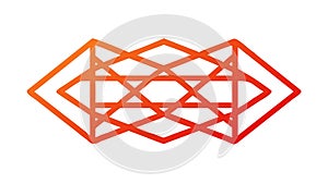 Interlocking Geometric Knot Pattern Dynamic Abstract Design, vector design Generative AI