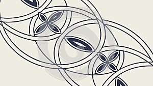 Interlocking Geometric Lattice Pattern Vector, vector design Generative AI