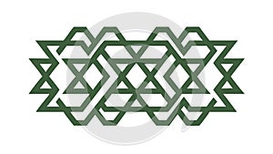 Interlocking Geometric Pattern, Abstract Decorative Design, vector design Generative AI