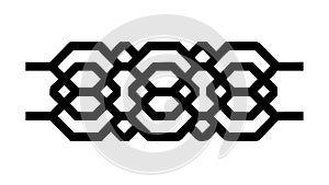 Interlocking Geometric Pattern, Abstract Modern Structural Design, vector design Generative AI