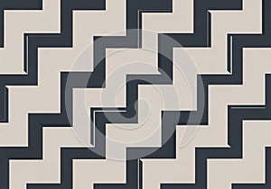 Interlocking geometric pattern featuring a series of zigzag