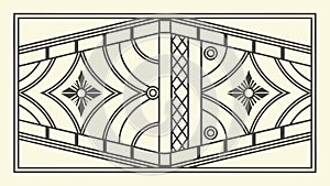 Interlocking Geometric Pattern, Modern Decorative Design, vector design Generative AI