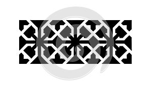 Interlocking Geometric Pattern for Modern Design, vector design Generative AI