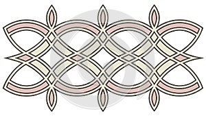 Interlocking Geometric Pattern Vector, Abstract Modern Design, vector design Generative AI