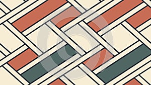 Interlocking geometric rectangle pattern vector, modern background. vector design Generative AI