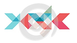 Interlocking Geometric Shapes Abstract Pattern Vector, vector design Generative AI