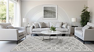 interlocking heather grey pattern