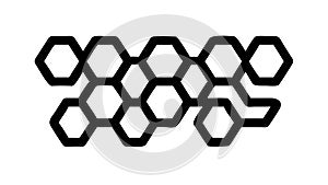 An Interlocking Hexagon and Diamond Geometric Seamless Pattern. vector design Generative AI
