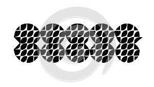 Interlocking Hexagonal Grid Pattern, vector design Generative AI