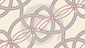 Interlocking Loops Pattern, Elegant Geometric Design. vector design Generative AI