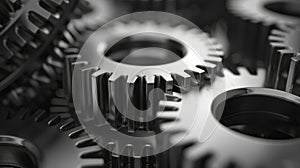 The Interlocking Metal Gears.AI generated image