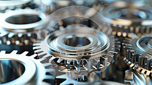 The Interlocking Metal Gears.AI generated image