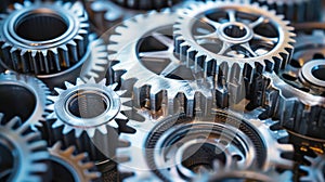 The Interlocking Metal Gears.AI generated image