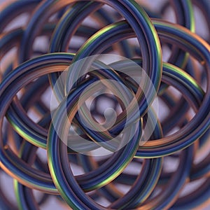 Background is a soft, blurred tone, emphasizing the vibrant structure