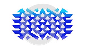 Interlocking Pixel Grid Abstract Pattern, vector design Generative AI