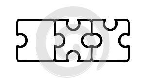 Interlocking Puzzle Pieces for Problem-Solving, vector design Generative AI