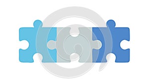 Interlocking Puzzle Pieces Vector Icon, Teamwork Problem Solving, vector design Generative AI