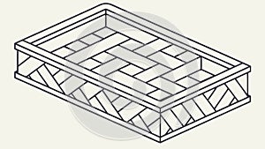 Interlocking Rectangular Pattern, Abstract Geometric Background Vector, vector design Generative AI
