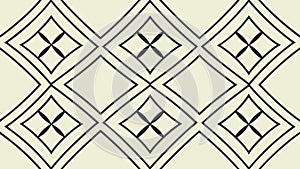 Interlocking Square Cross Geometric Pattern, vector design Generative AI