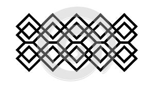 Interlocking square pattern, abstract design, texture, vector design Generative AI