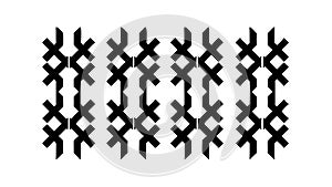 Interlocking X-Shape Geometric Pattern Modern Grid, vector design Generative AI