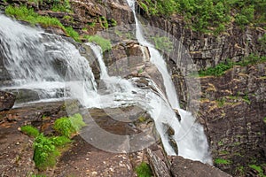 An intermediate stage of the Skjervsfossen