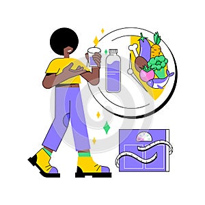 Intermittent fasting abstract concept vector illustration.