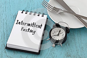Intermittent fasting concept