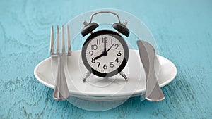 Intermittent fasting and meal planning concept