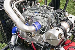 Internal combustion engine on display