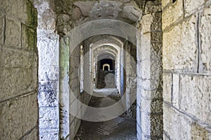 Internal corridor of Fort Dosso del Sommo photo