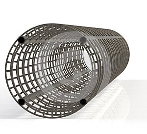 Internal frame of steel structure construction