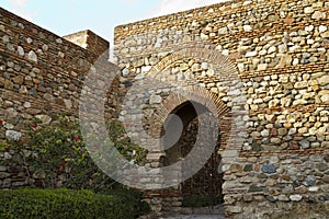 Internal gateway in Alcazaba de Malaga photo