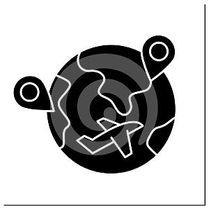 Internal migration glyph icon