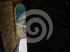 Internal staircase of a monastery