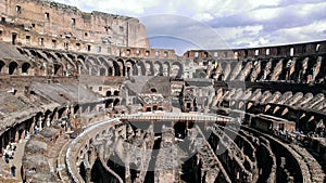 Internal structure of the Colosseum.