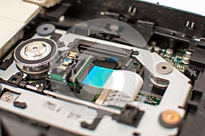 Internal structure of the DVD drive unit