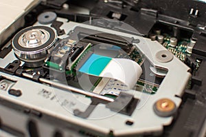 Internal structure of the DVD drive unit