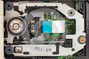 Internal structure of the DVD drive unit