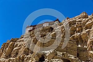 Internal temples of Guge Dynasty Relics Scenic Area in Zhada County, Ali Prefecture, Tibet.