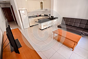 internal view of a modern living room