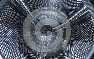 Internal view of a washing machine