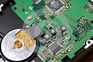 Internals of SATA hard disk drive