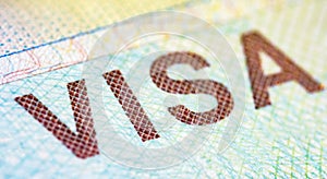 Internationa visa in passport